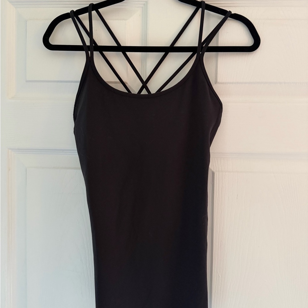 Lululemon Black Strappy Tank Top size 8